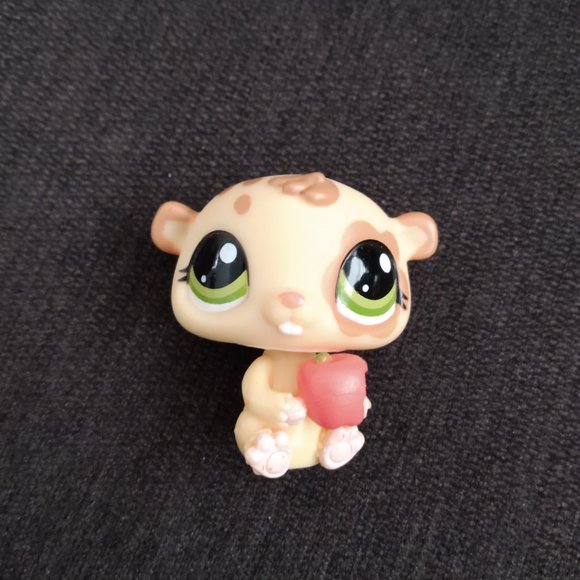 Littlest Pet Shop LPS #1888 Hamster with Apple #1889 Brown Mouse - Picture 2 of 8